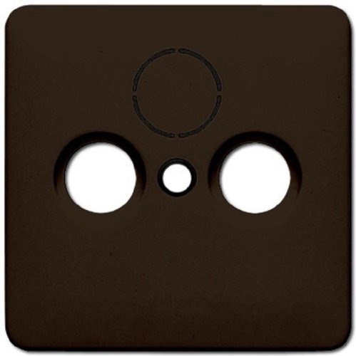 Лицевая панель Jung CD500 для розетки TV+R/TV+R+SAT коричневый фото Лицевая панель Jung CD500 для розетки TV+R/TV+R+SAT коричневый картинка